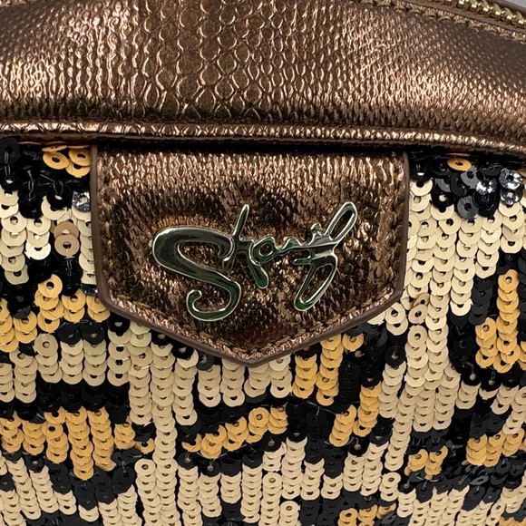Sharif Gold and Black Sequin Crossbody or Clutch